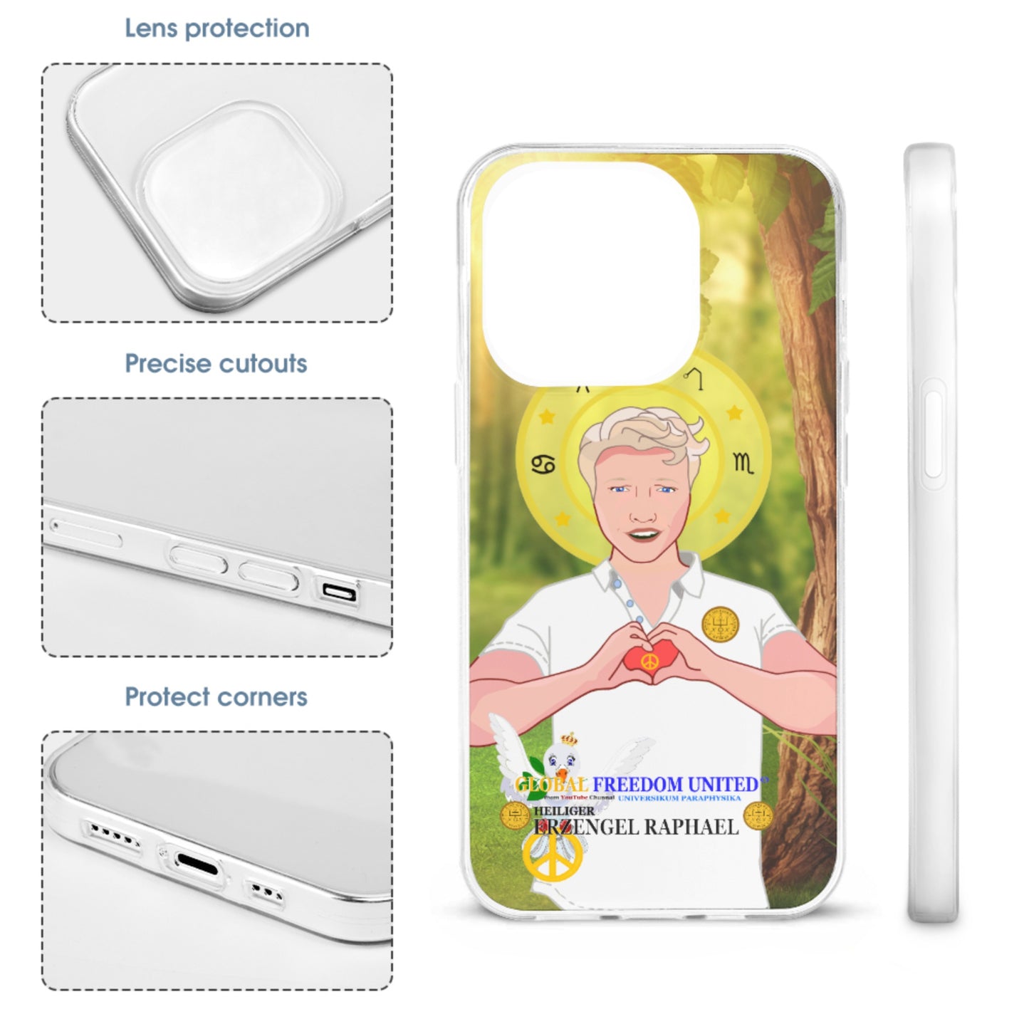 Phone Case GLOBAL FREEDOM UNITED© Archangel Raphael