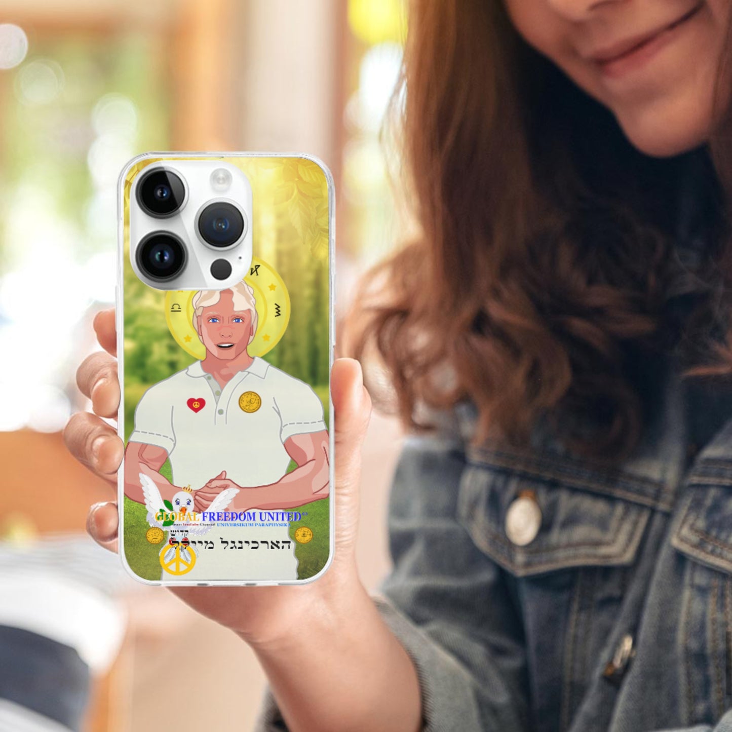 Phone Case GLOBAL FREEDOM UNITED© Archangel Michael Hebrew