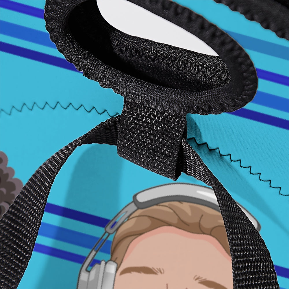 Meal Bag With Strap GLOBAL FREEDOM UNITED© Men Anti Fascism & Racism Blue 1