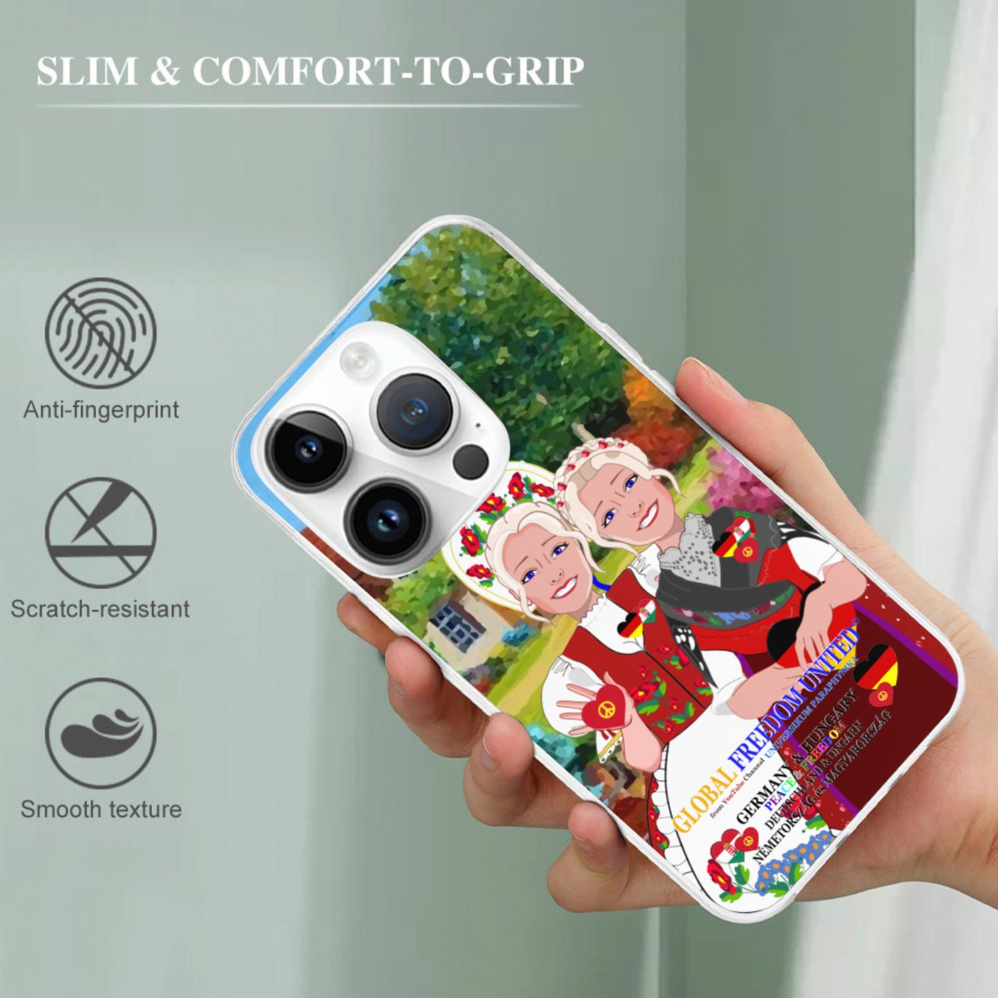 Mobile Phone Case GLOBAL FREEDOM UNITED© Women Germany & Hungary