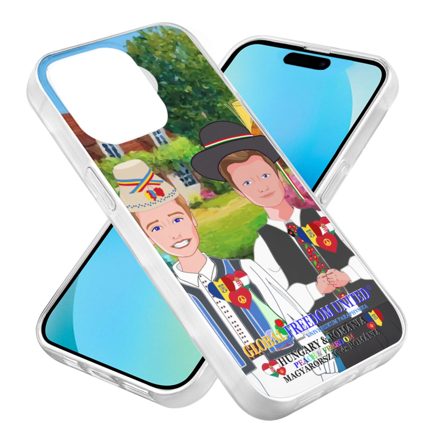 Mobile Phone Case GLOBAL FREEDOM UNITED© Men Romania & Hungary