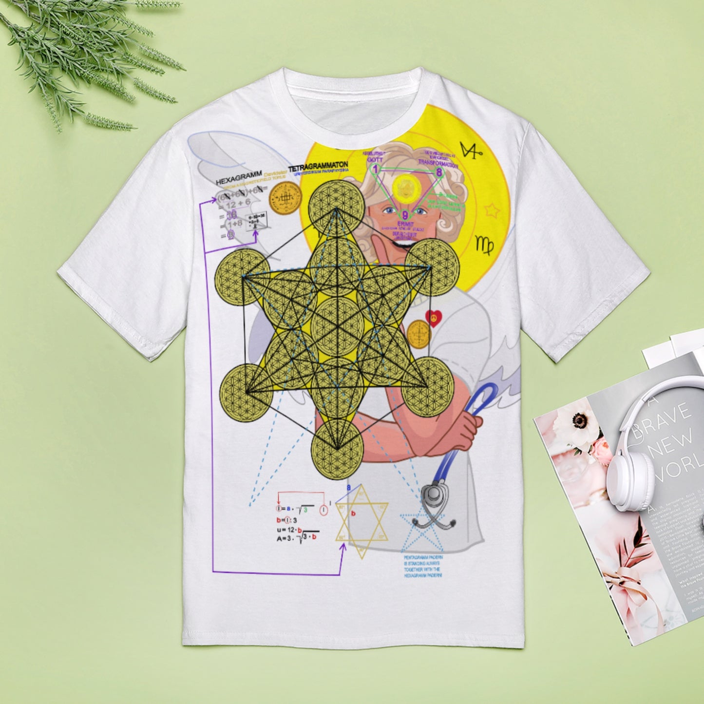 Women´s T-shirt GLOBAL FREEDOM UNITED©  Archangel Gabriel German Lab 2