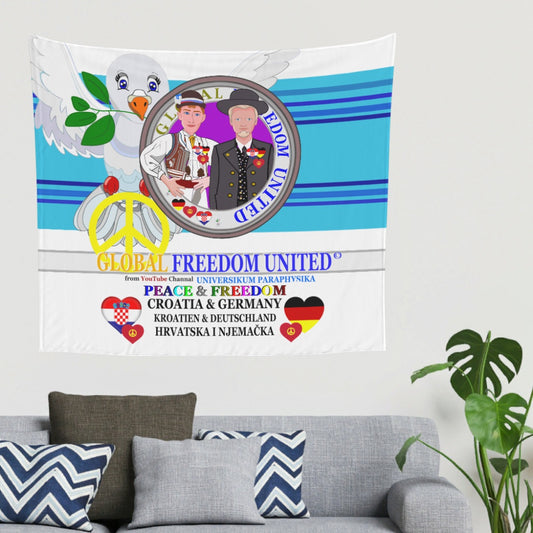Tapestry GLOBAL FREEDOM UNITED© Men Croatia & Germany Blue 2