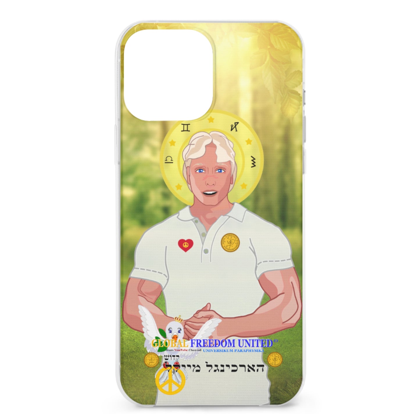 Phone Case GLOBAL FREEDOM UNITED© Archangel Michael Hebrew
