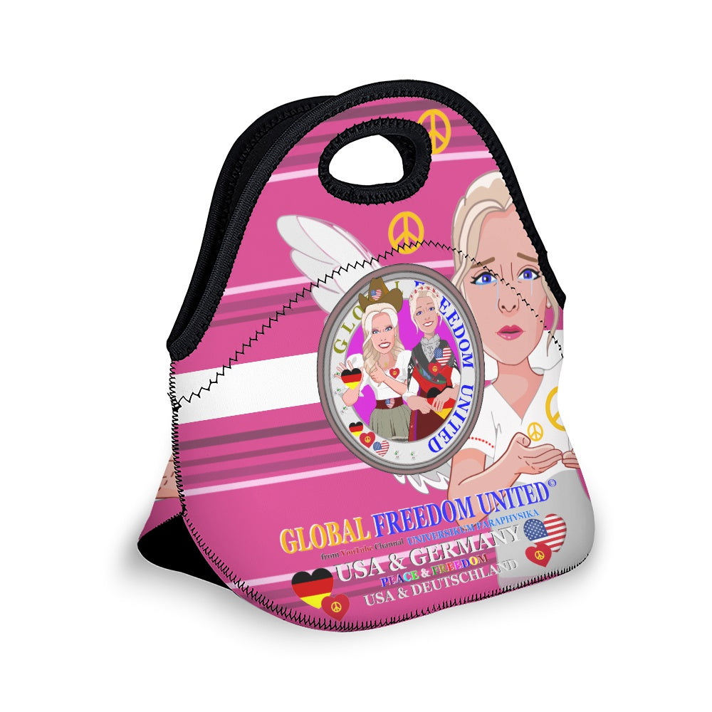 Meal Bag Global Freedom United Women Usa & Germany Old Peace Pink 2