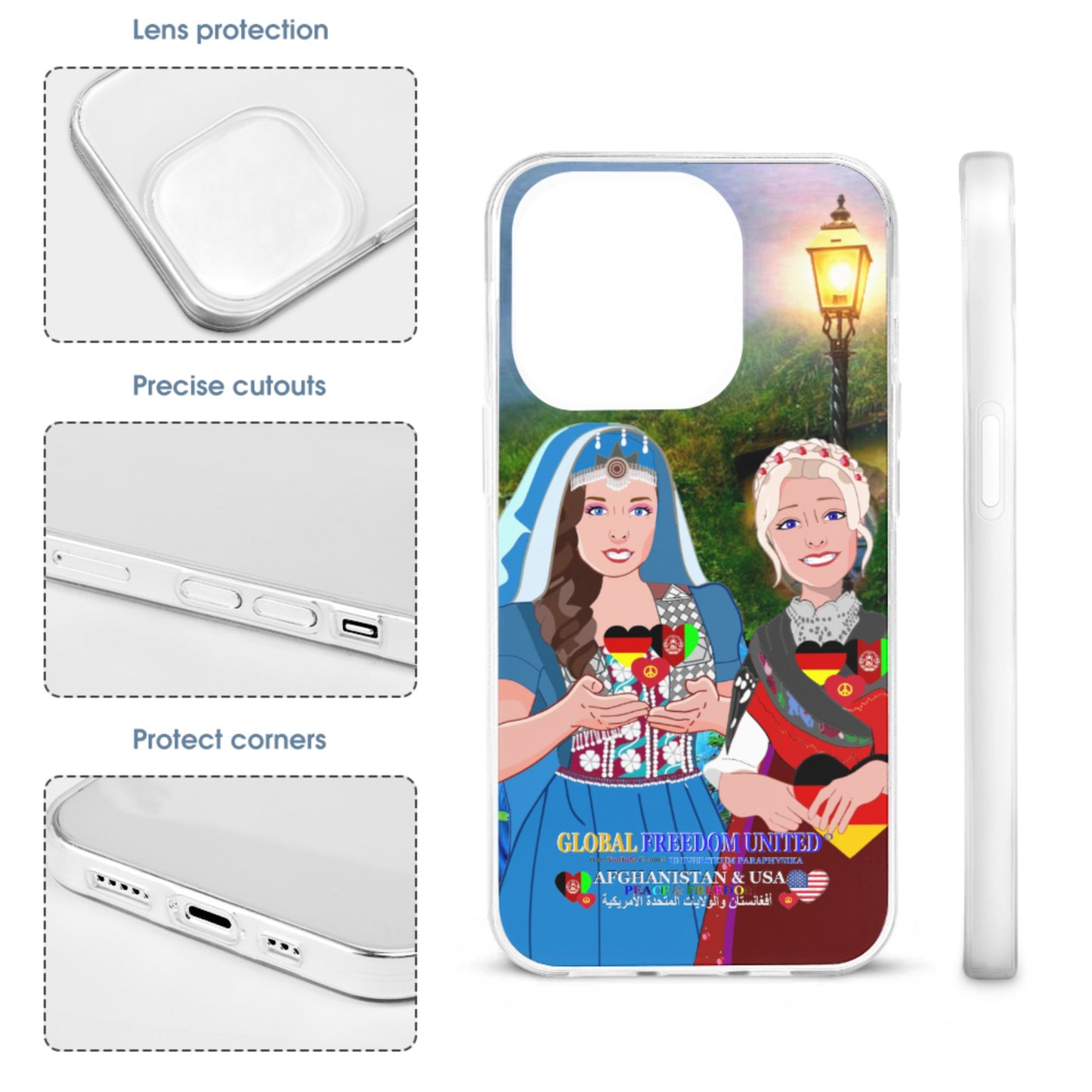 Mobile Phone Case GLOBAL FREEDOM UNITED© Women AFGHANISTAN & USA