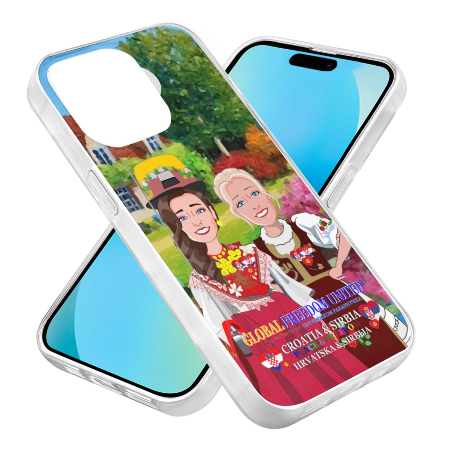 Mobile Phone Case GLOBAL FREEDOM UNITED© Women Croatia & Serbia