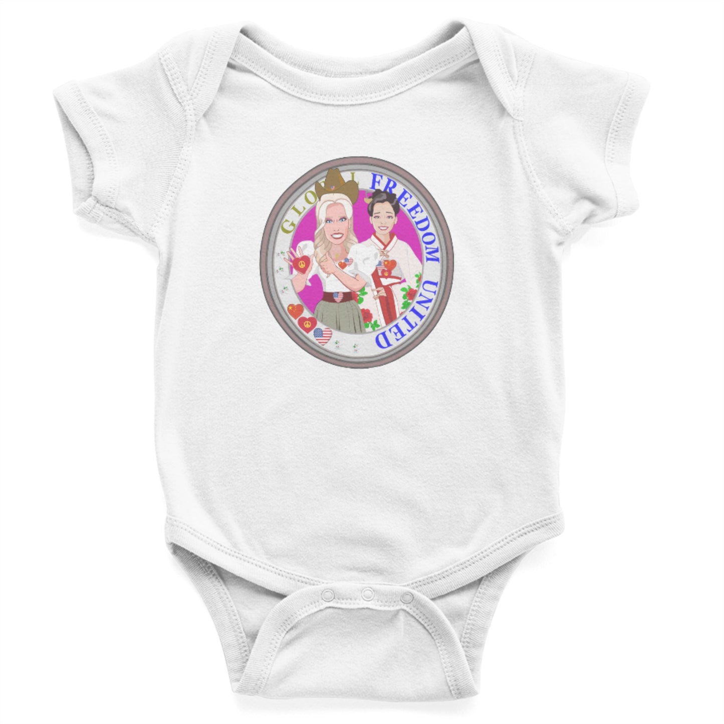 Baby Bodys Global Freedom United Girls China & Usa Old Peace