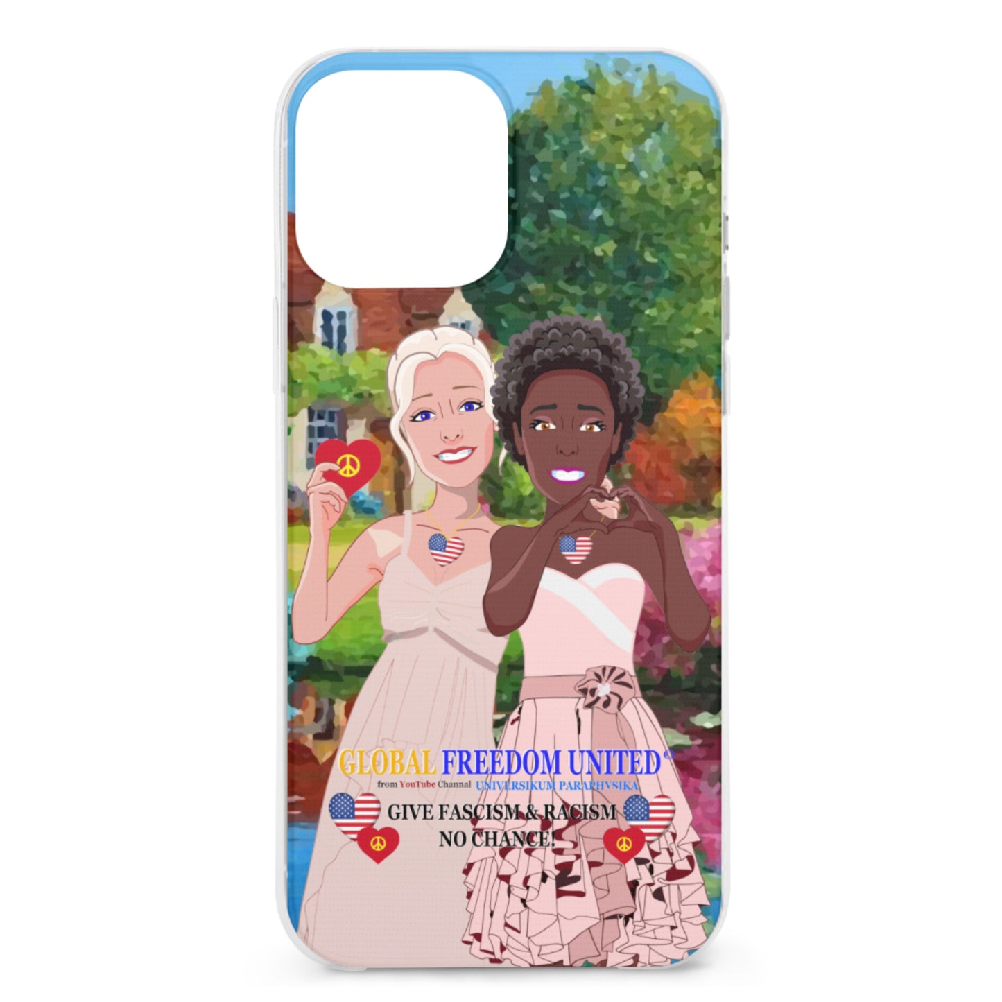 Mobile Phone Case GLOBAL FREEDOM UNITED© Women Anti Fascism & Racicm USA