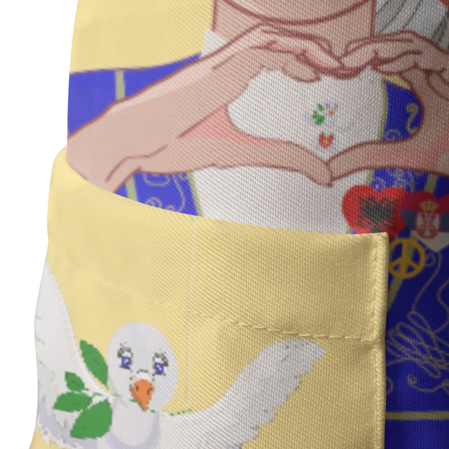 Apron GLOBAL FREEDOM UNITED© Women Albania & Serbia Yellow