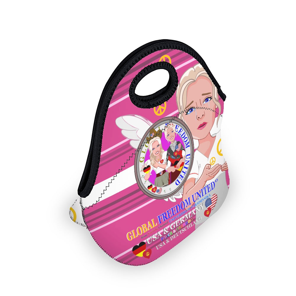 Meal Bag Global Freedom United Women Usa & Germany Old Peace Pink 2