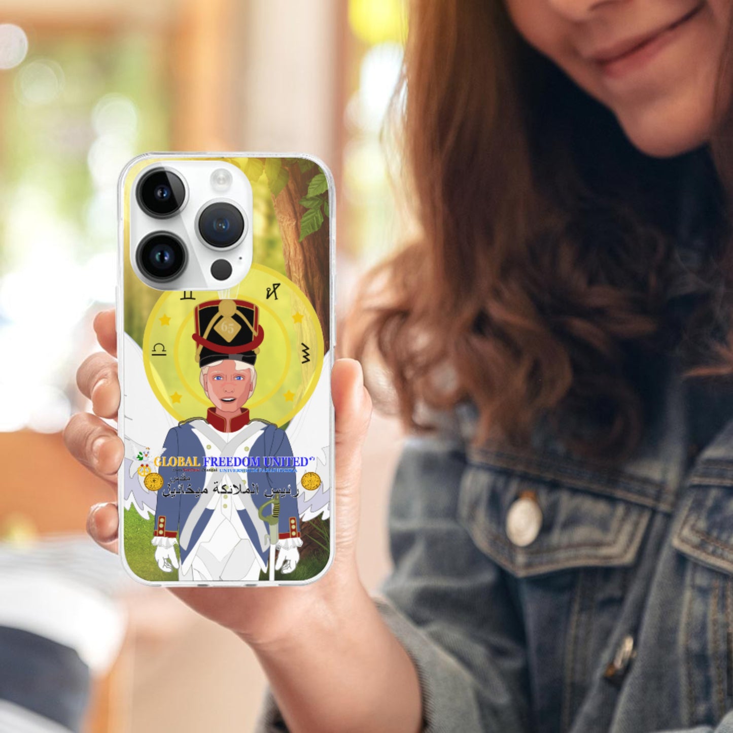 Phone Case GLOBAL FREEDOM UNITED© Archangel Michael Arabic V3