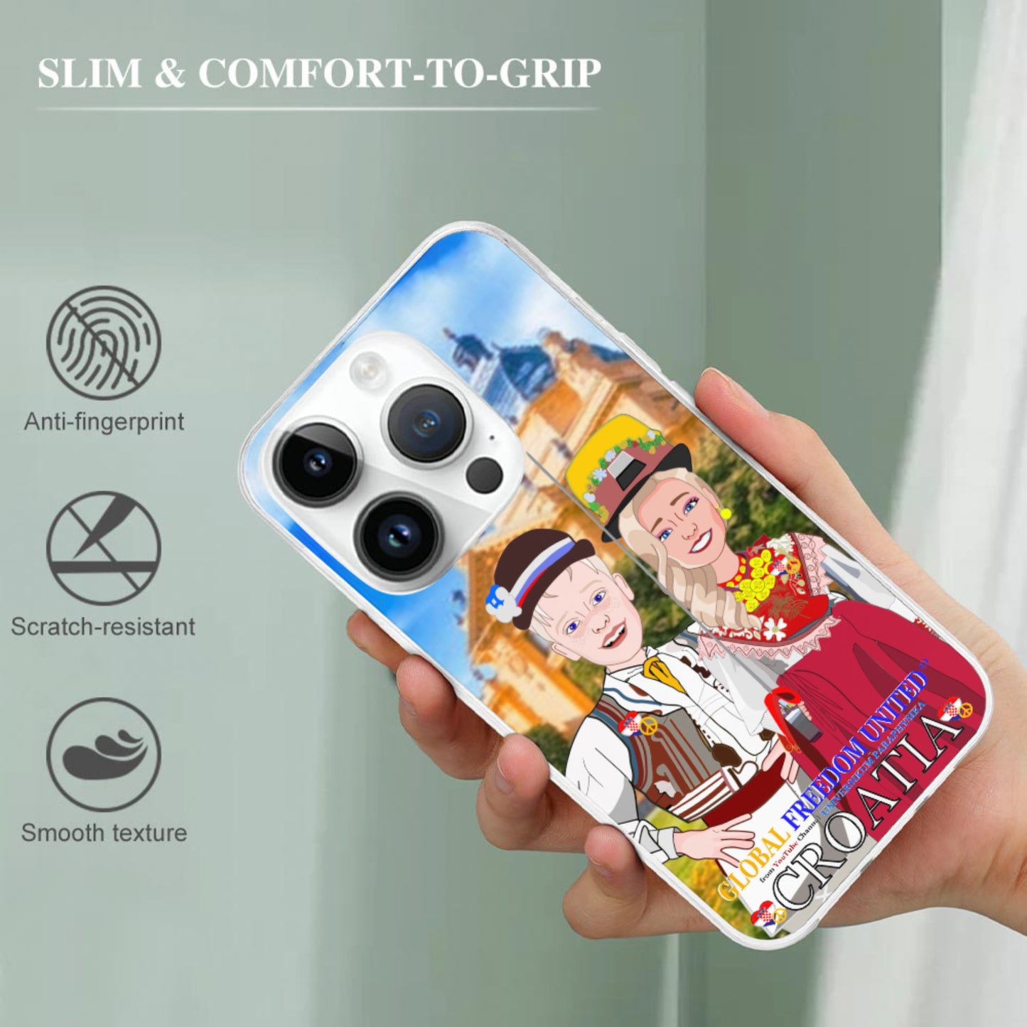 Phone Case GLOBAL FREEDOM UNITED© Couple Edition Croatia
