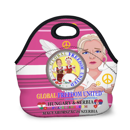 Meal Bag GLOBAL FREEDOM UNITED© Women Hungary & Serbia Pink 1