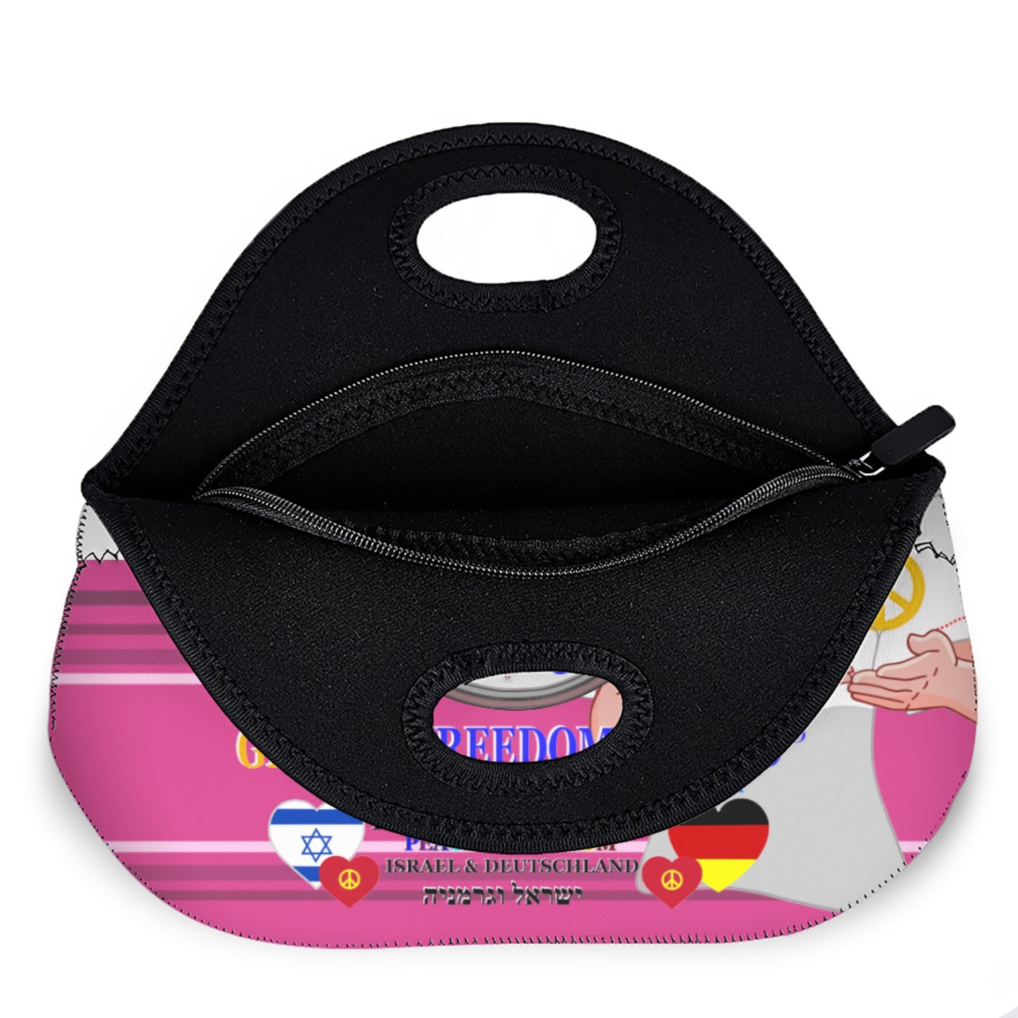 Meal Back GLOBAL FREEDOM UNITED© Women Israel & Germany Pink V2