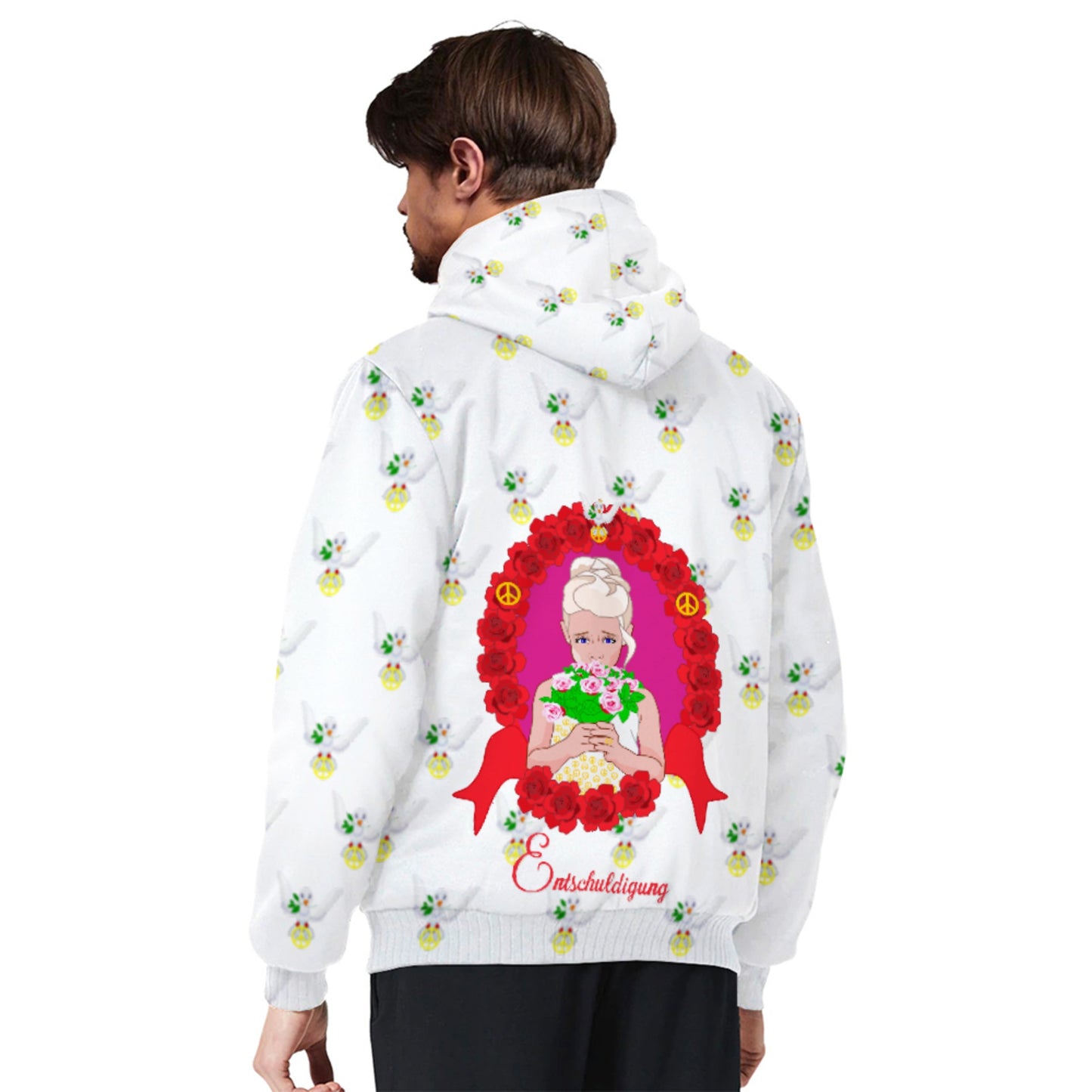 Plush Hoodie Global Freedom United Mädchen Sagt Entschuldigung