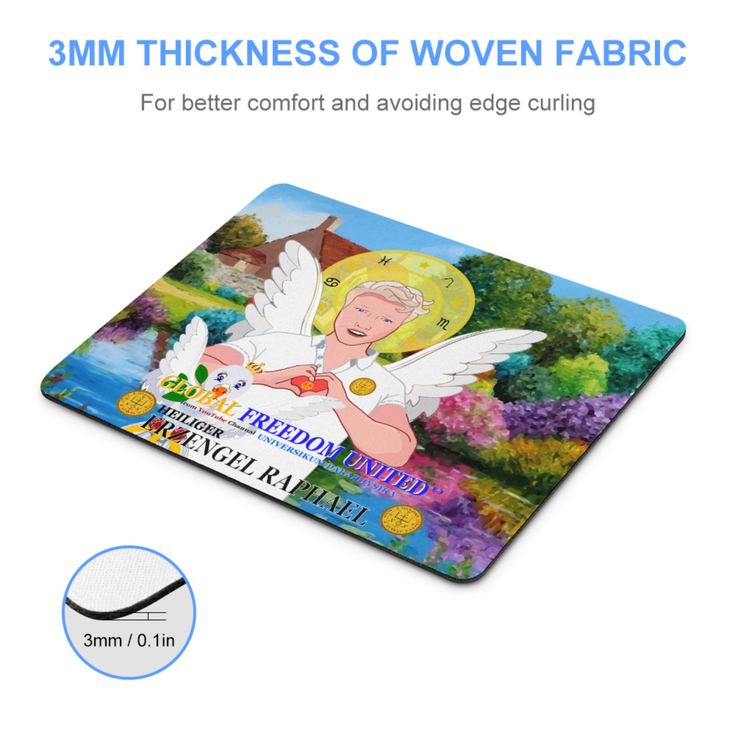 Mouse Pad Global Freedom United Archangel Raphael