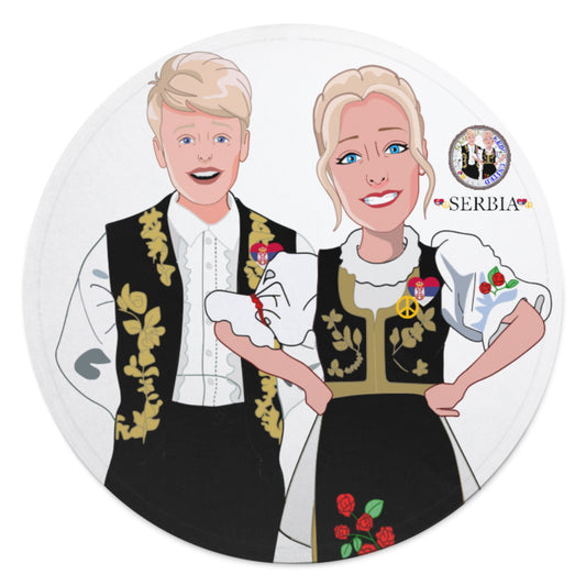 Blanket For Kids Global Freedom United Couple Edition Serbia Black