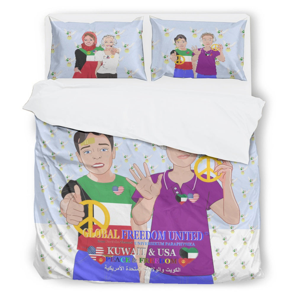 Bed Line GLOBAL FREEDOM UNITED© Men Kuwait & USA   Light Blue