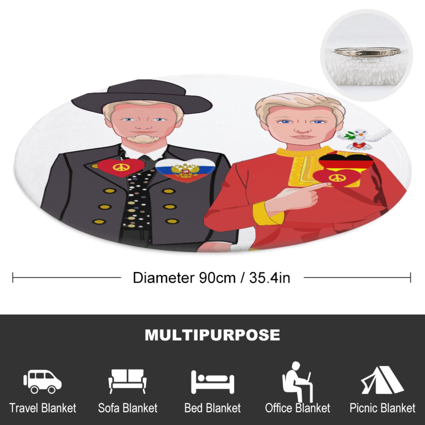 Blankets For Kits Global Freedom United Boys Russia & Germany Old Peace