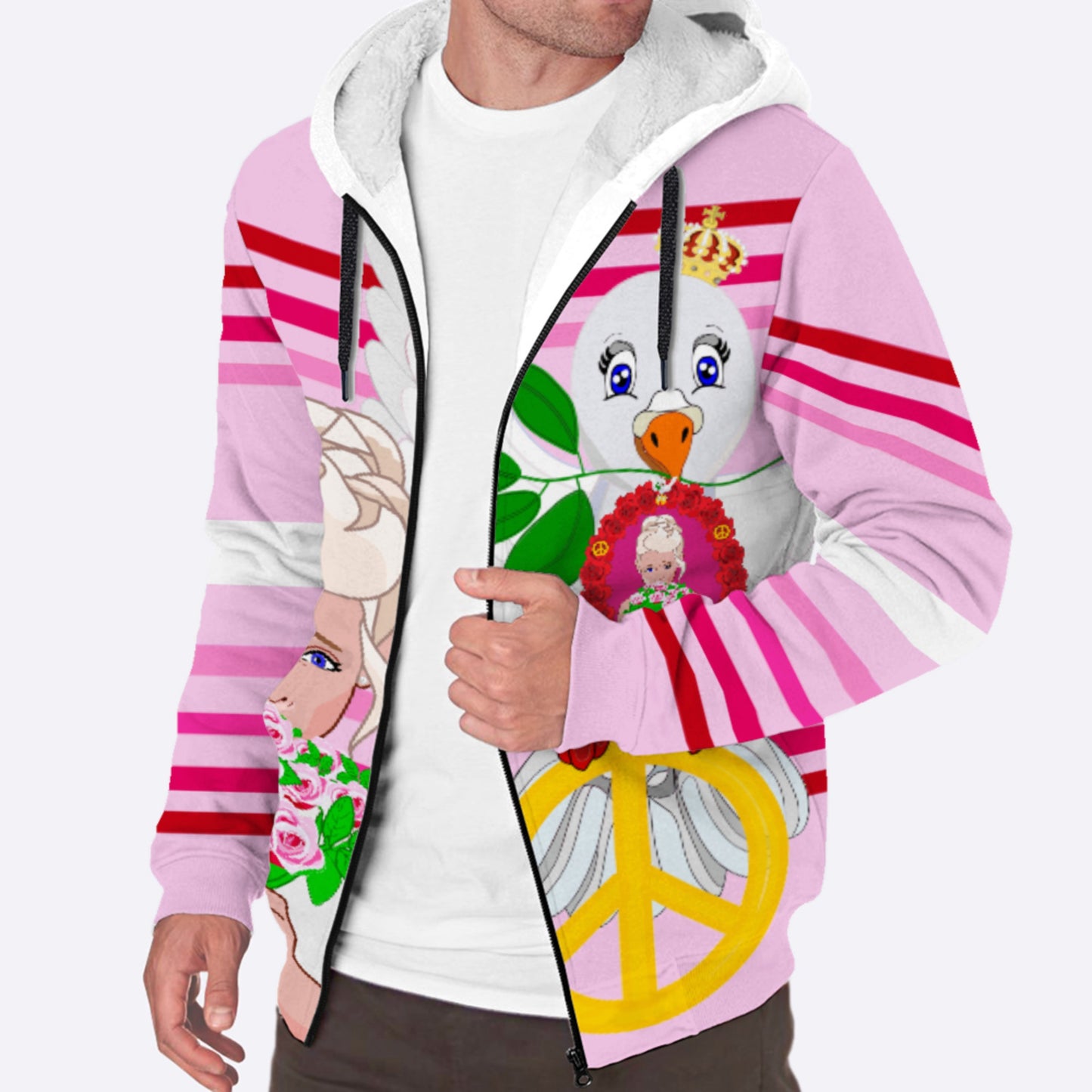 Plush Hoodie Global Freedom United I´m Sorry From A Girl