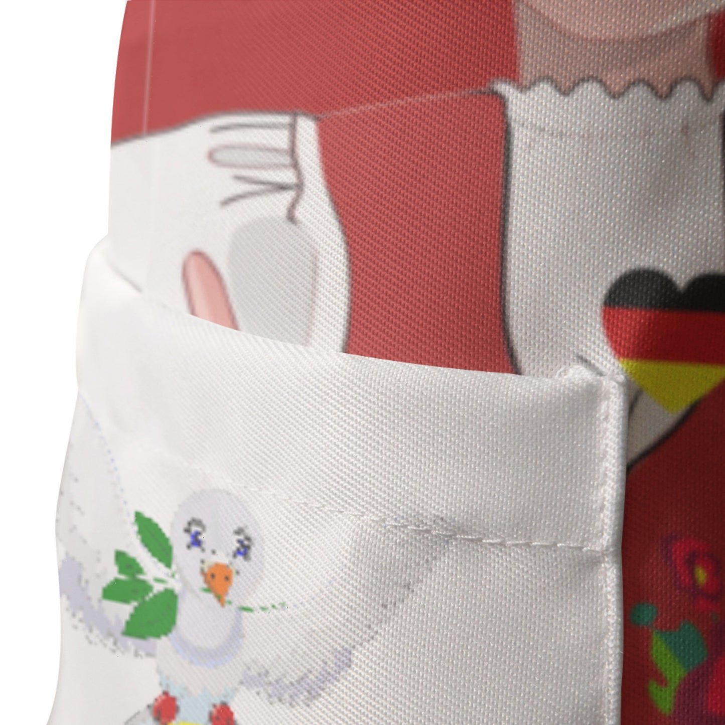 Apron GLOBAL FREEDOM UNITED© Women Germany & Hungary Red