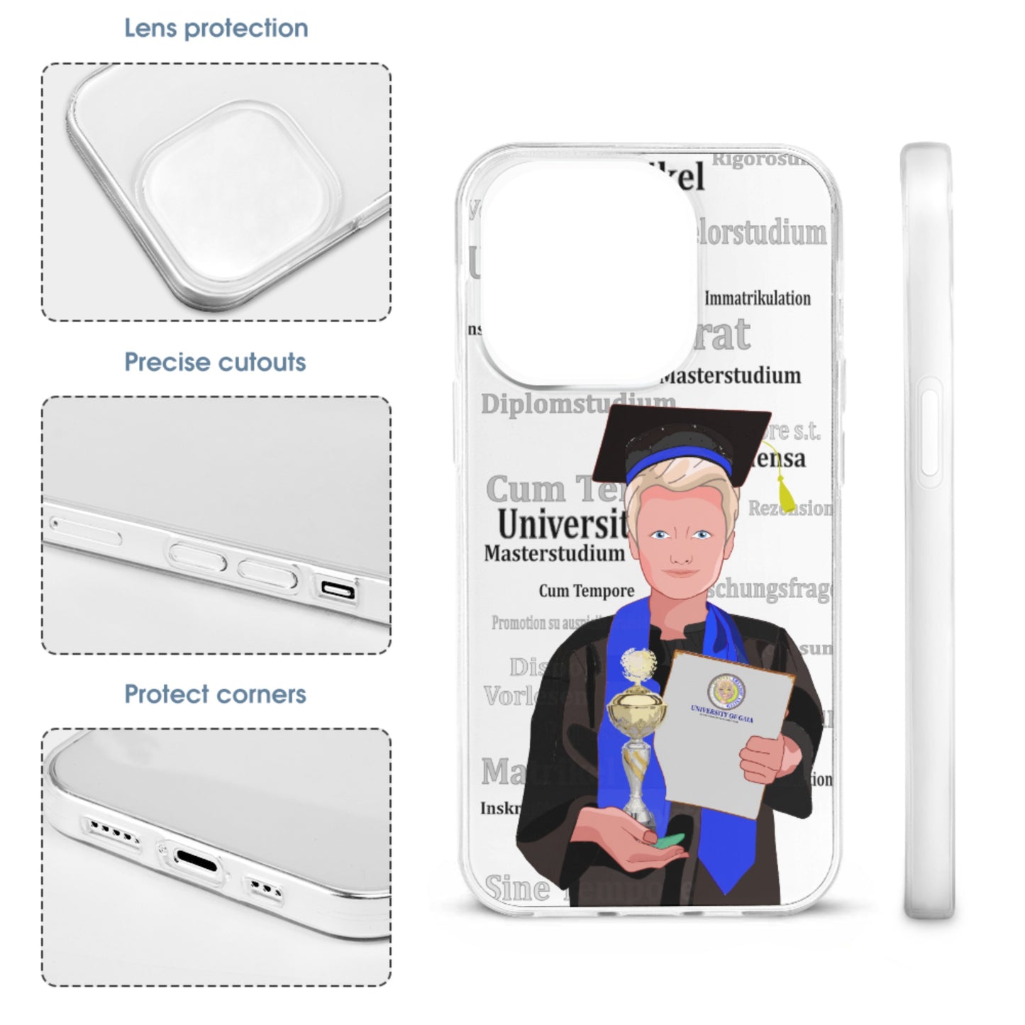 Phone Case GLOBAL FREEDOM UNITED© Student Boy Blond Hair Germany