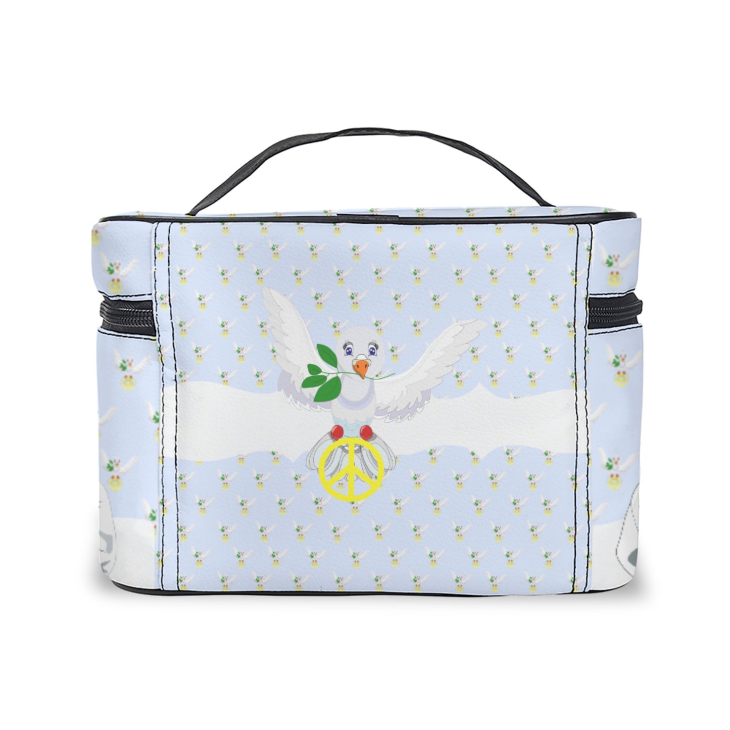 Cosmetic Bag GLOBAL FREEDOM UNITED© Women Croatia & Serbia Light Blue