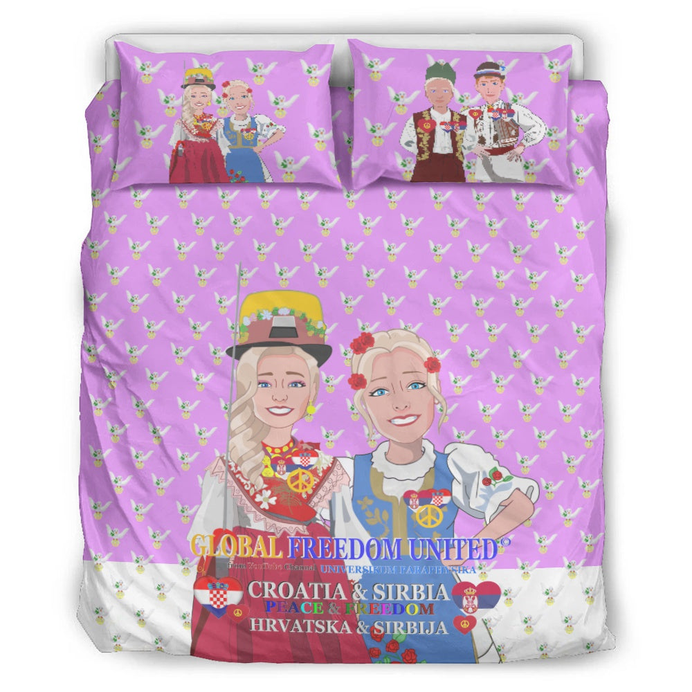 Bed Line GLOBAL FREEDOM UNITED© Women Croatia & Serbia Lilac Blonded Women