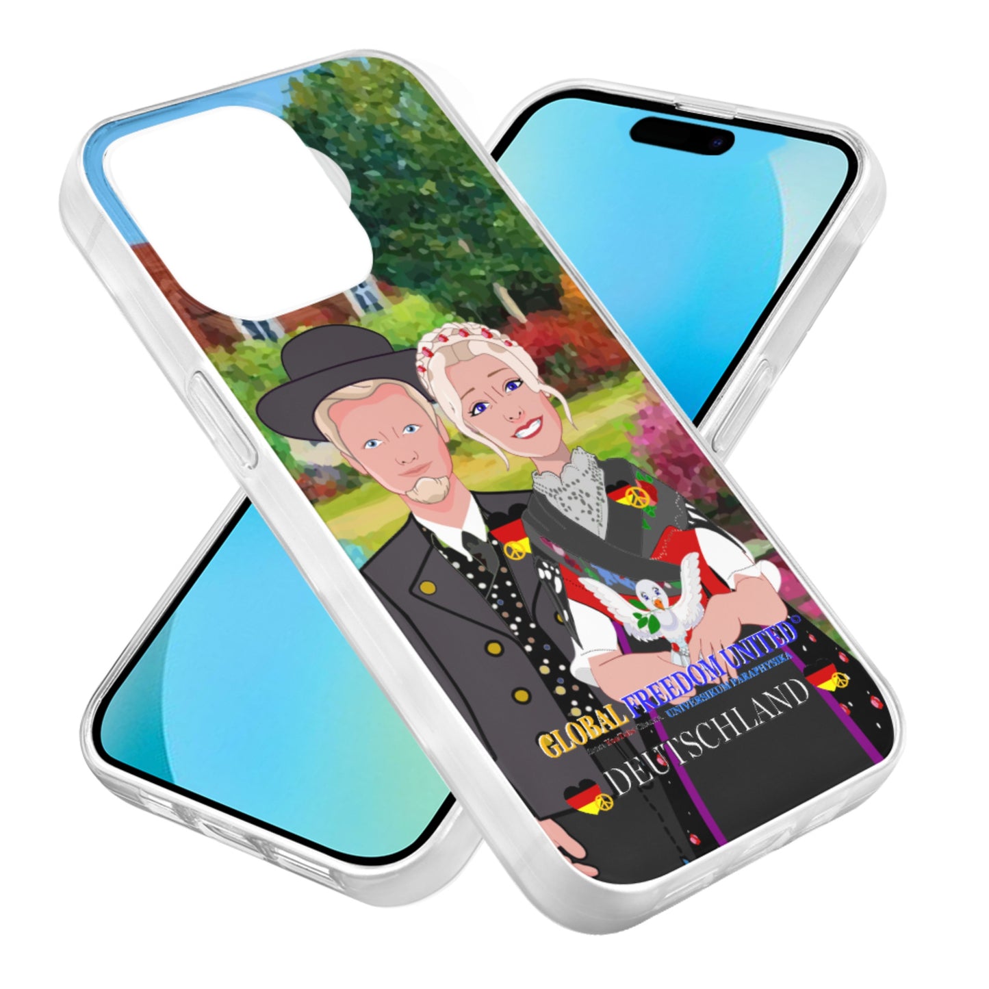 Phone Case GLOBAL FREEDOM UNITED© Couple Edition Germany V1
