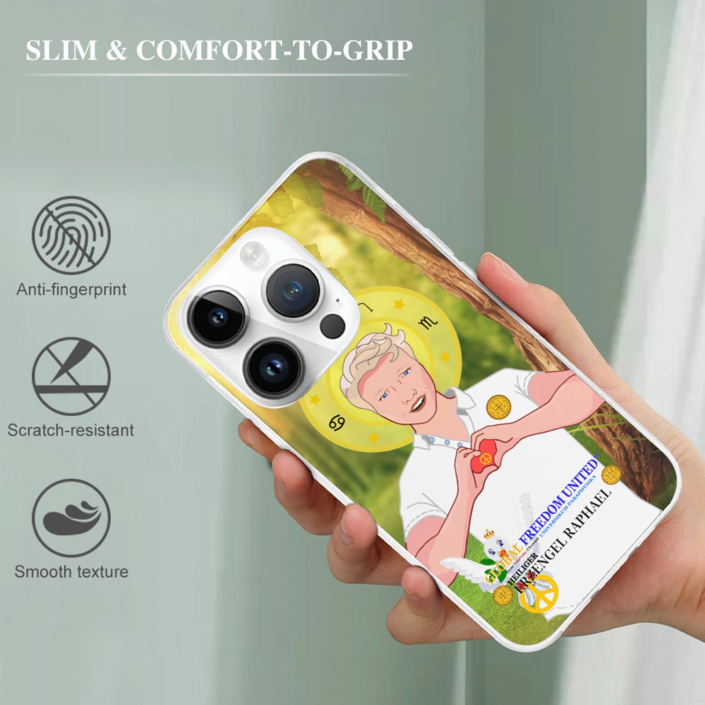 Phone Case GLOBAL FREEDOM UNITED© Archangel Raphael
