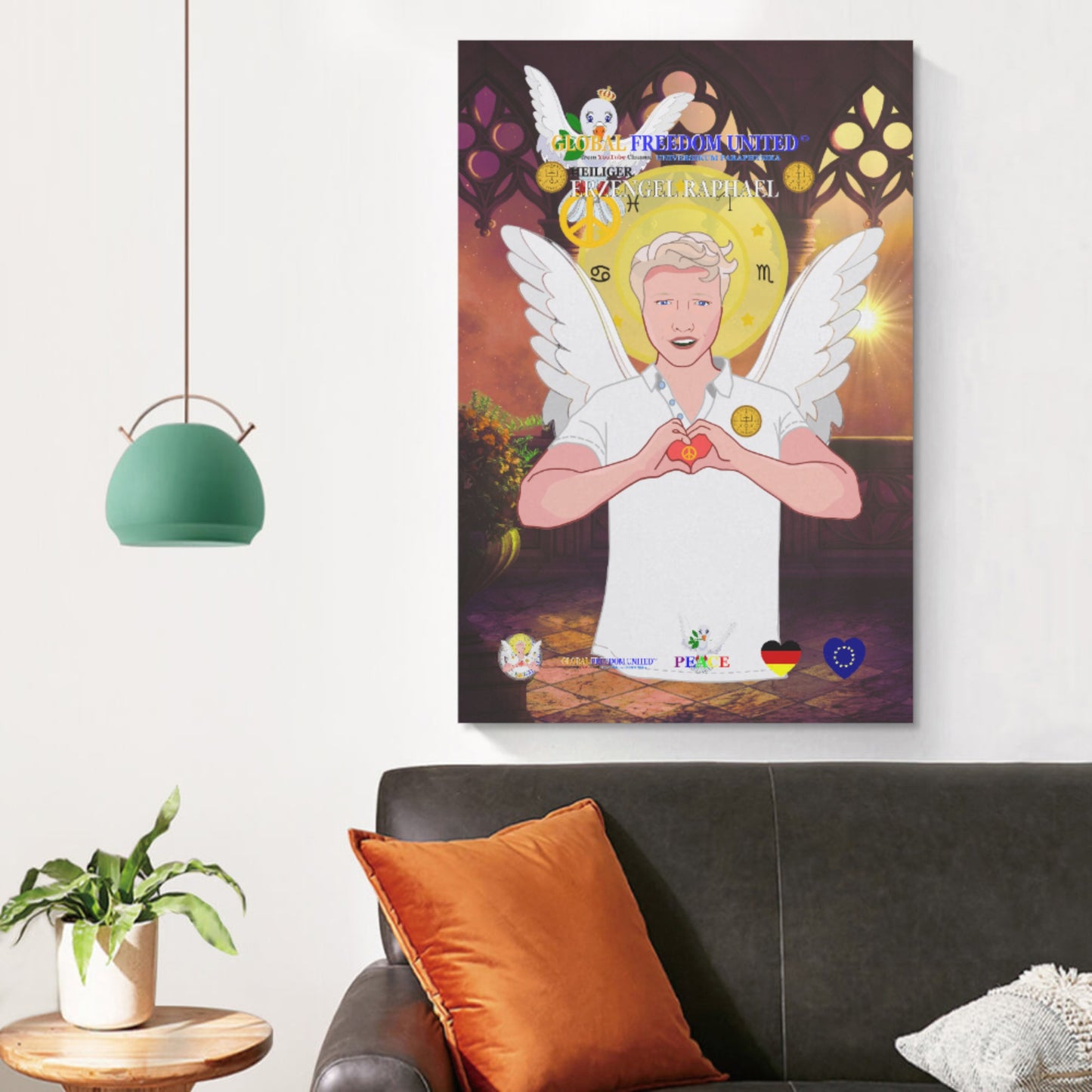Poster GLOBAL FREEDOM UNITED© Archangel Raphael