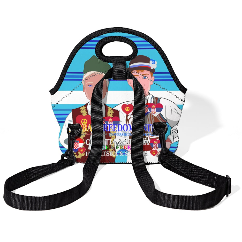 Meal Bag With Strap GLOBAL FREEDOM UNITED© Men Croatia & Serbia Blue 1