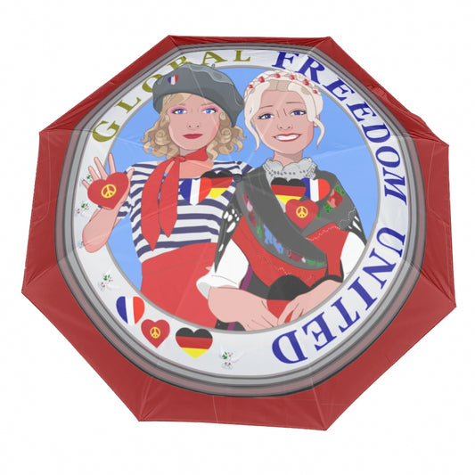 Umbrella Global Freedom Unitede Women French & Germany Old Peace