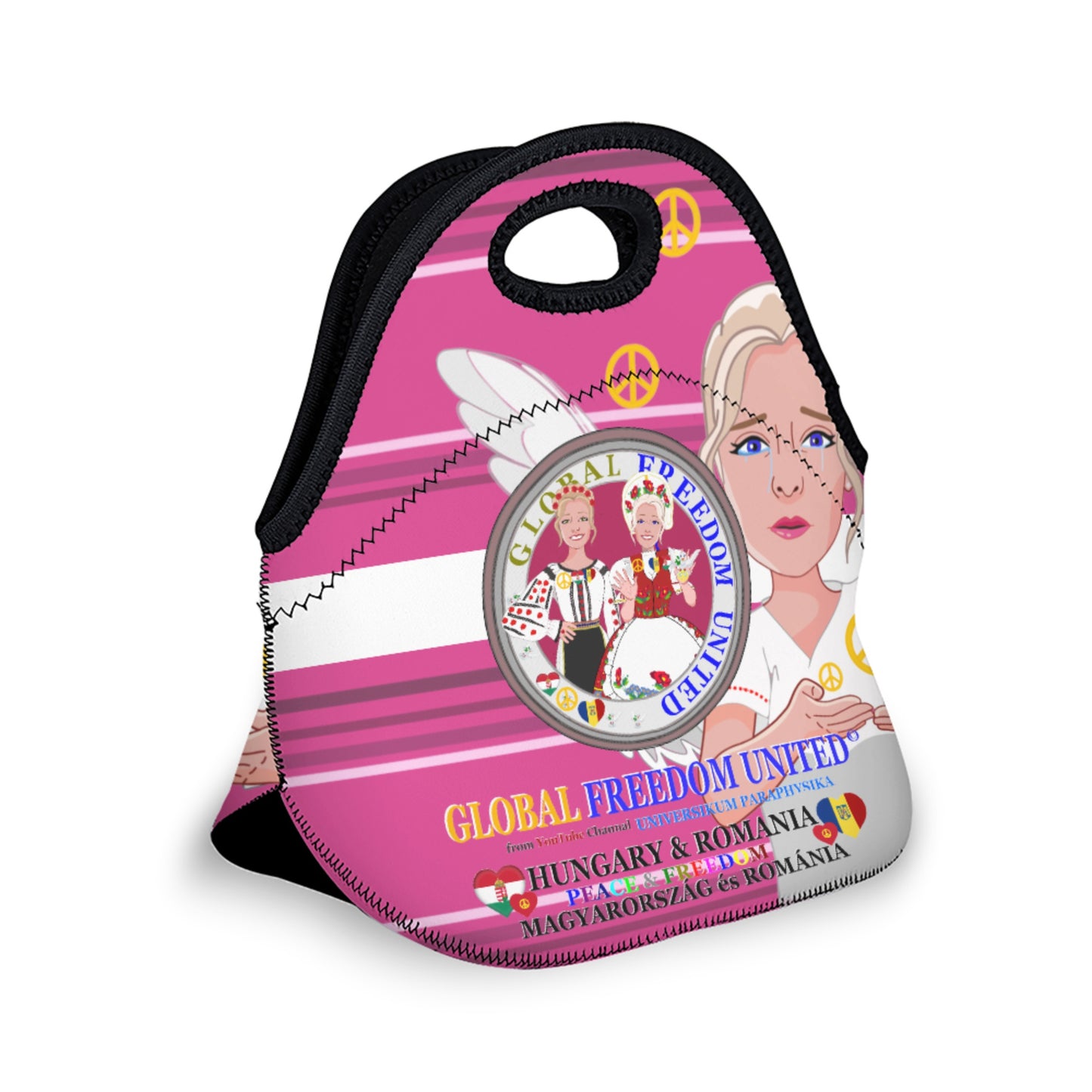 Meal Bag Global Freedom United Women Romania & Hungary Pink 1