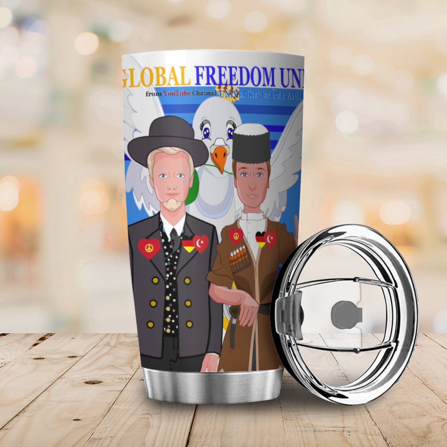 Tumbler Global Freedom United Men Turkey & Germany Deep Blue