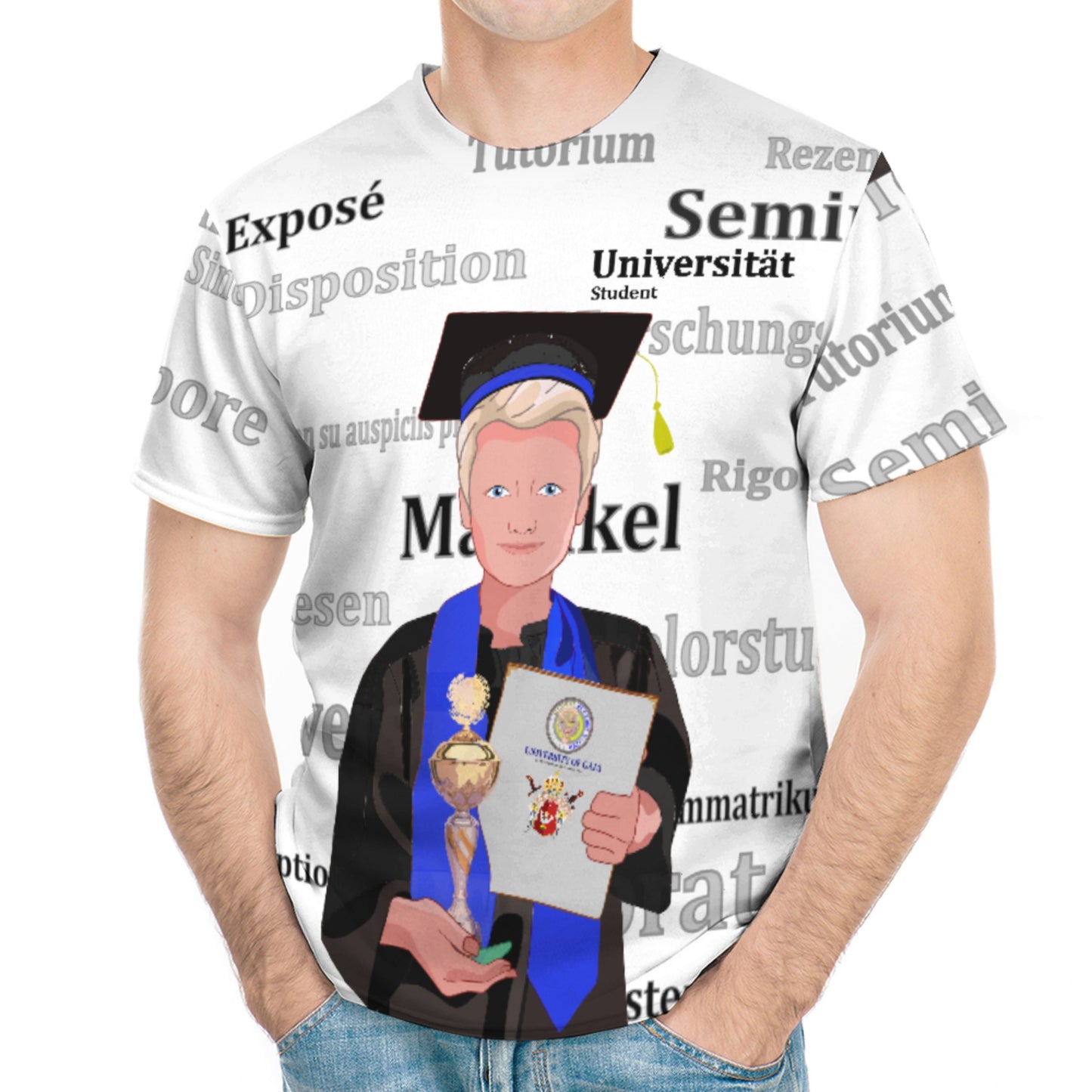 Men´s T-shirt Global Freedom United Student Boy Cooper Place Blond Hair 1