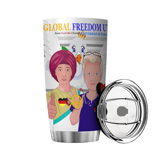 Tumbler Global Freedom United Men Afghanistan & Germany Old Peace Grey