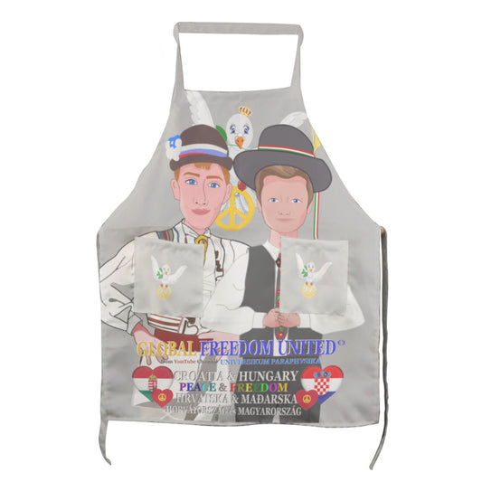 Apron GLOBAL FREEDOM UNITED© Men Croatia & Hungary Grey