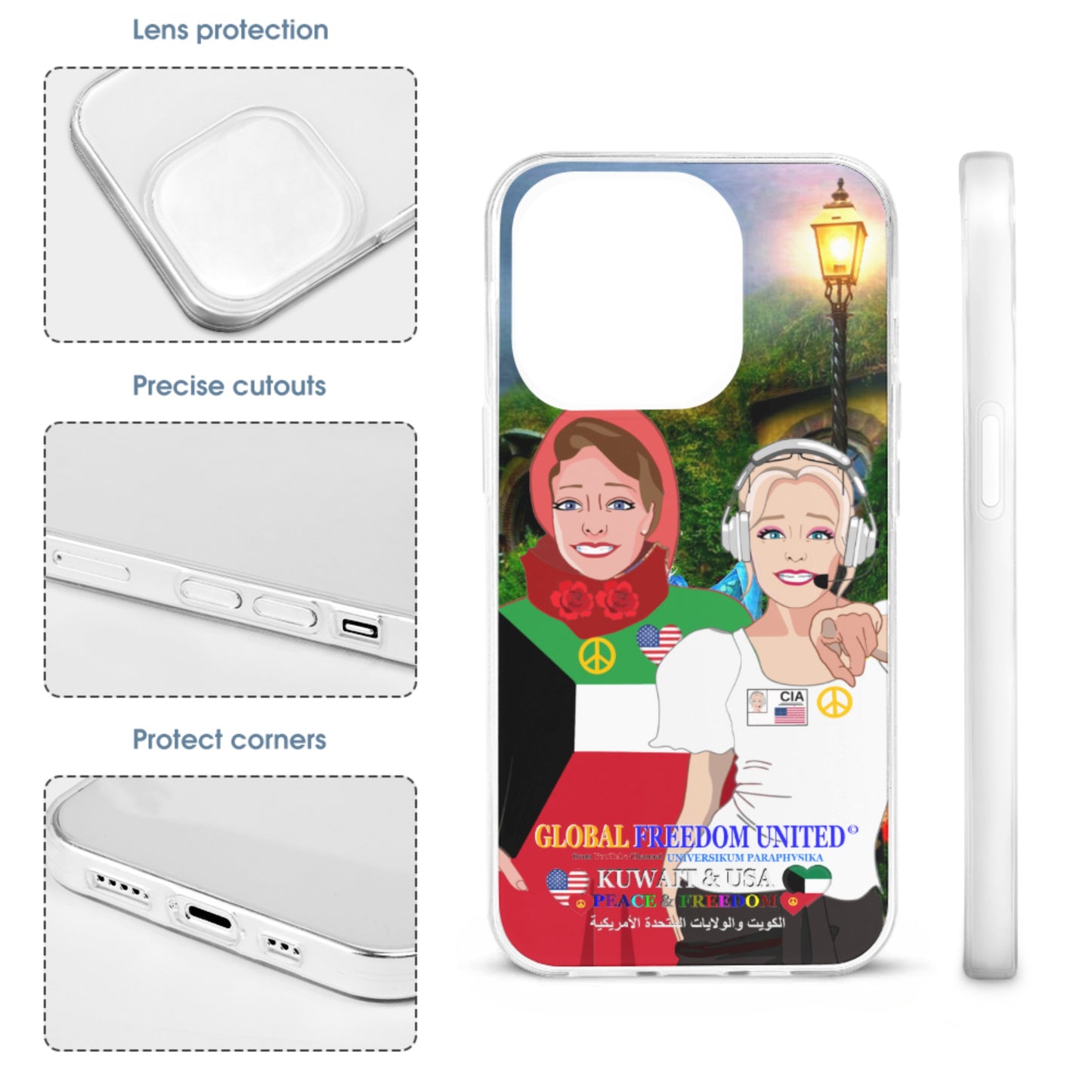 Mobile Phone Case GLOBAL FREEDOM UNITED© Women Kuwait & USA