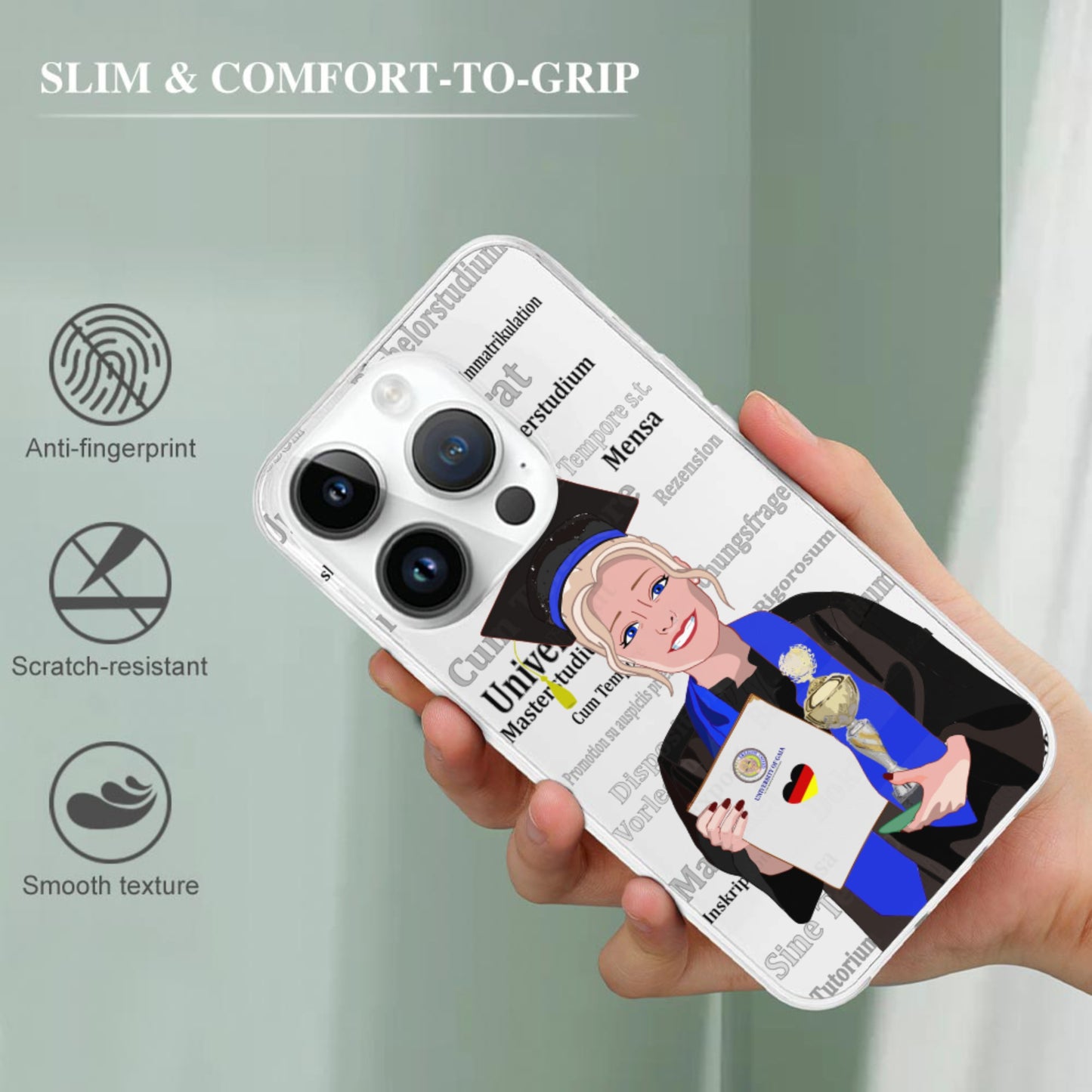 Phone Case GLOBAL FREEDOM UNITED© Student Girl Blond Hair Germany