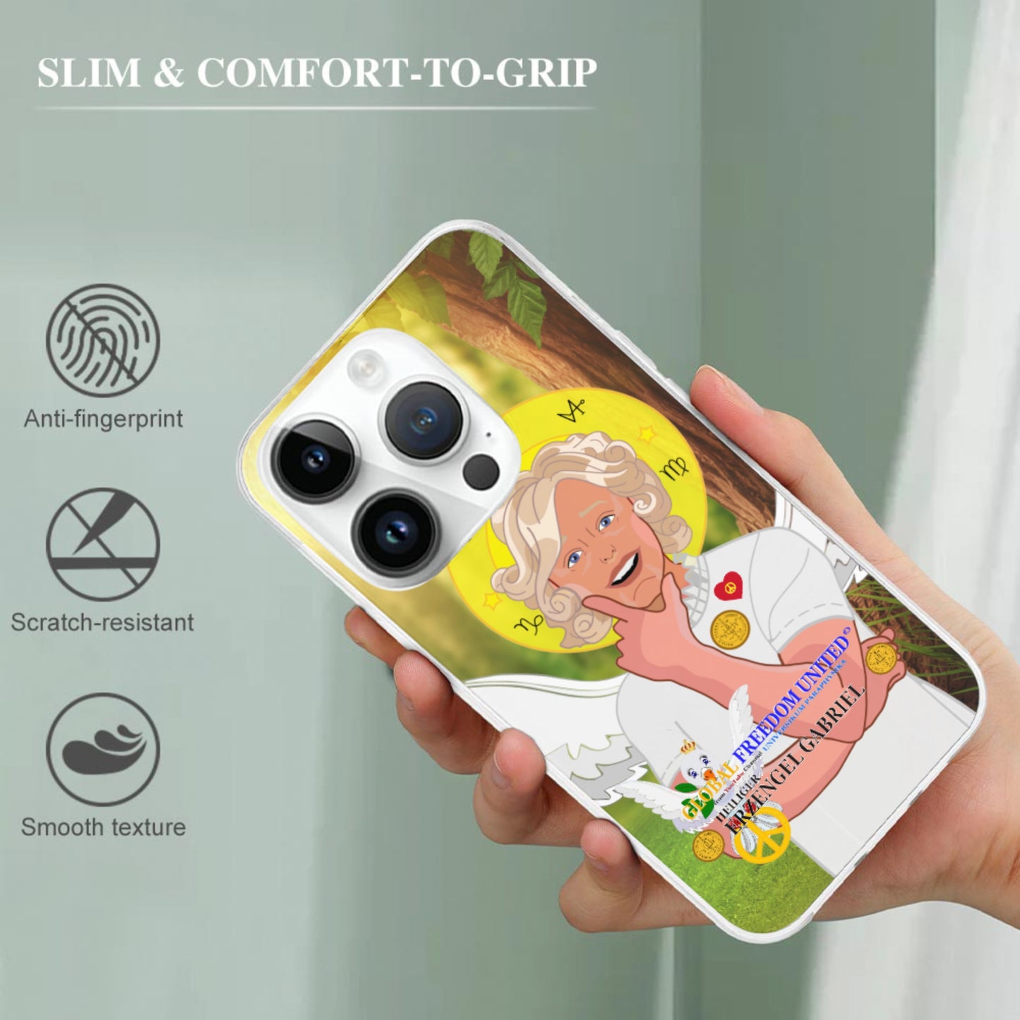 Phone Case GLOBAL FREEDOM UNITED© Archangel Gabriel German