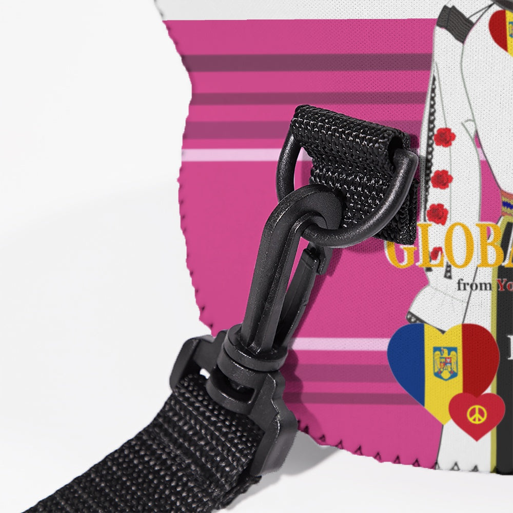 Meal Bag With Strap GLOBAL FREEDOM UNITED© Women Romania & Germany Pink