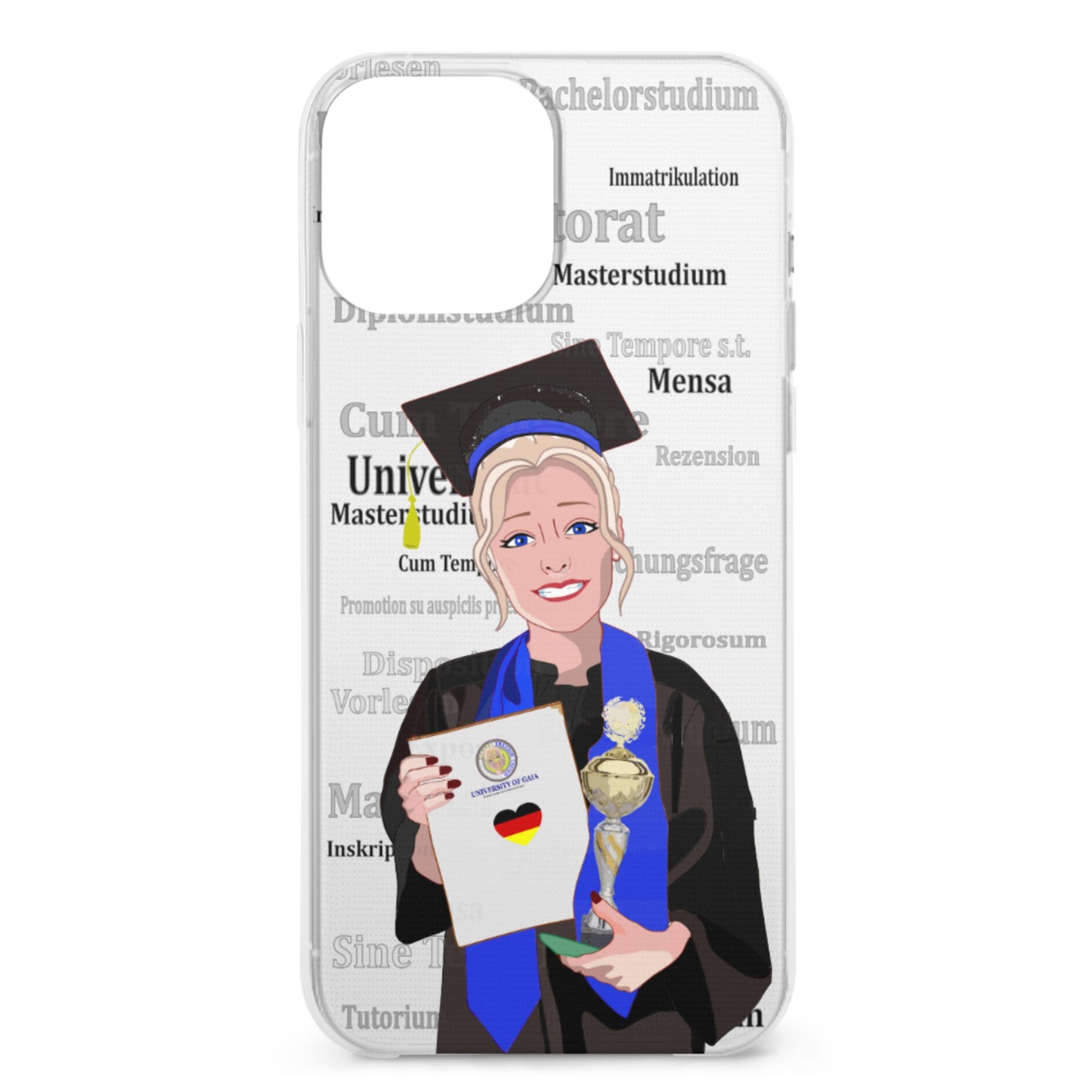 Phone Case GLOBAL FREEDOM UNITED© Student Girl Blond Hair Germany