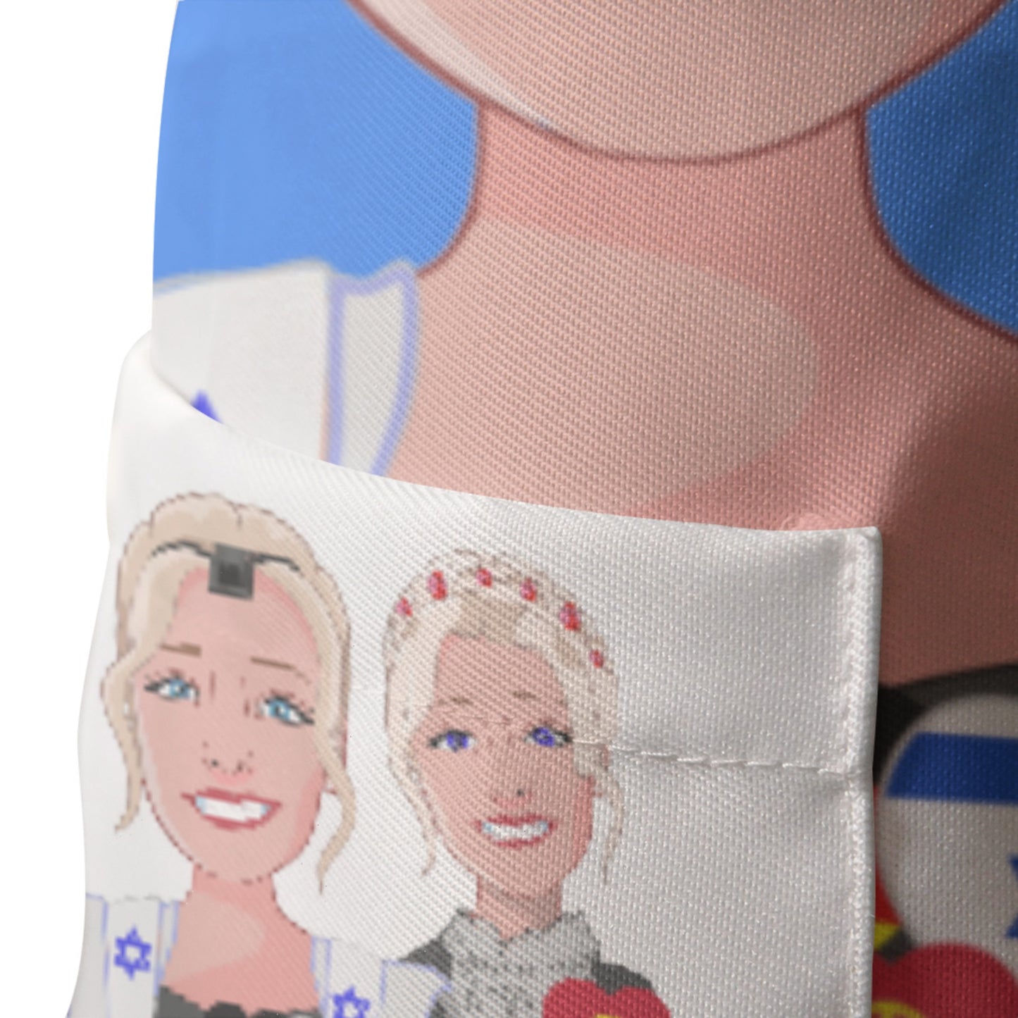 Apron GLOBAL FREEDOM UNITED© Women Israel & Germany Blue