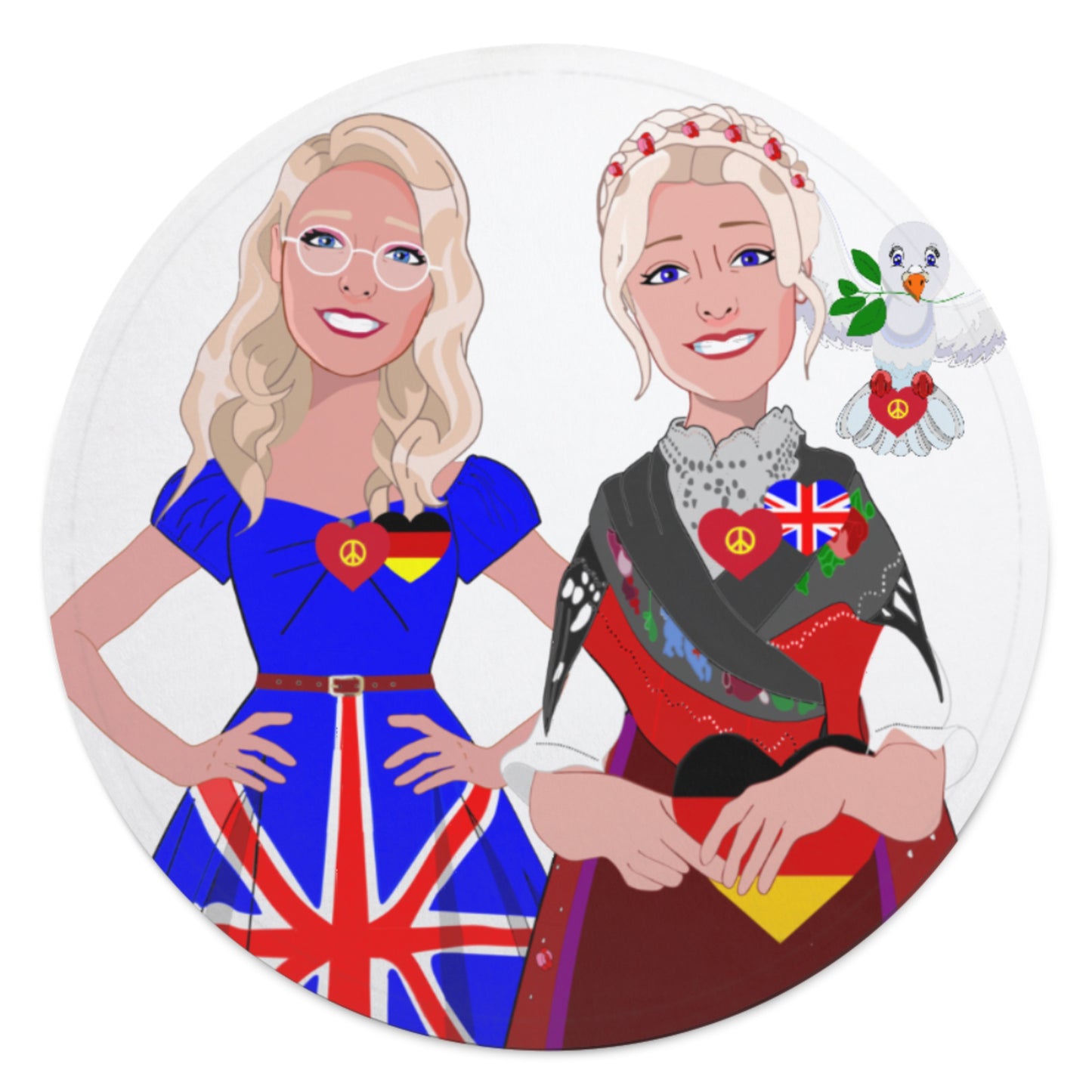 Blankets For Kits Global Freedom United Girls England & Germany Old Peace