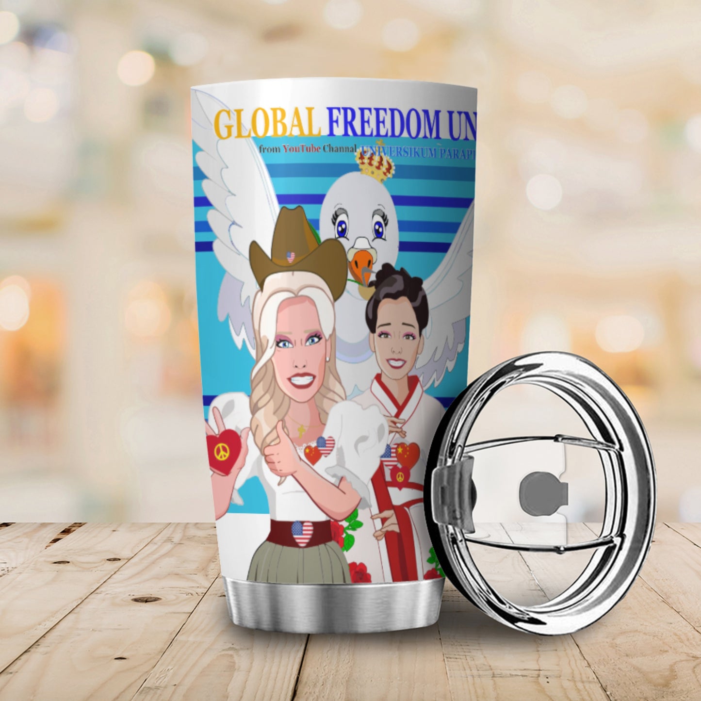 Tumbler Global Freedom United Men Usa & China Blue