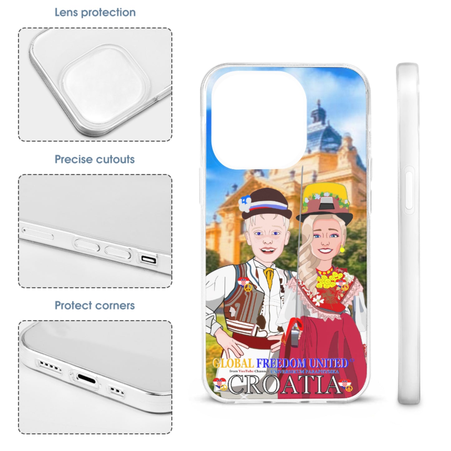 Phone Case GLOBAL FREEDOM UNITED© Couple Edition Croatia