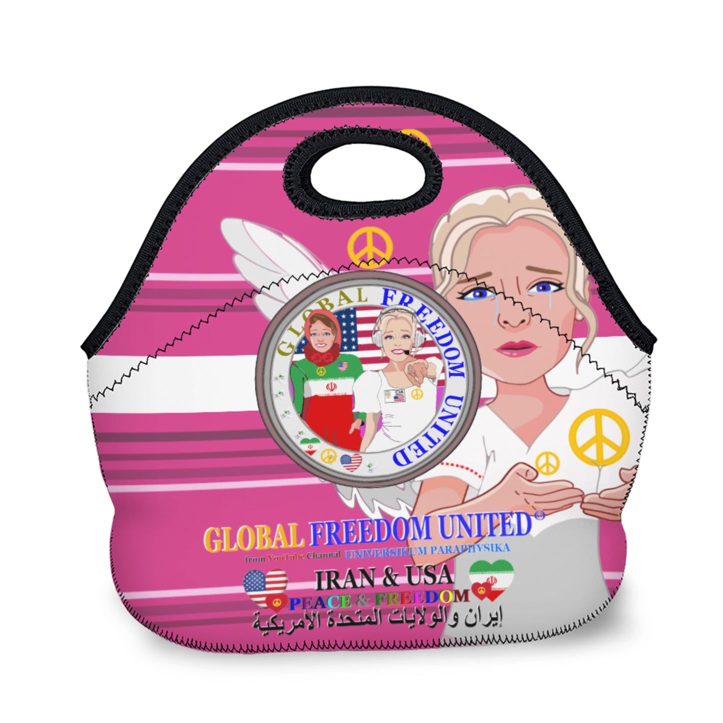 Meal Bag Global Freedom United Women Iran & Usa Pink