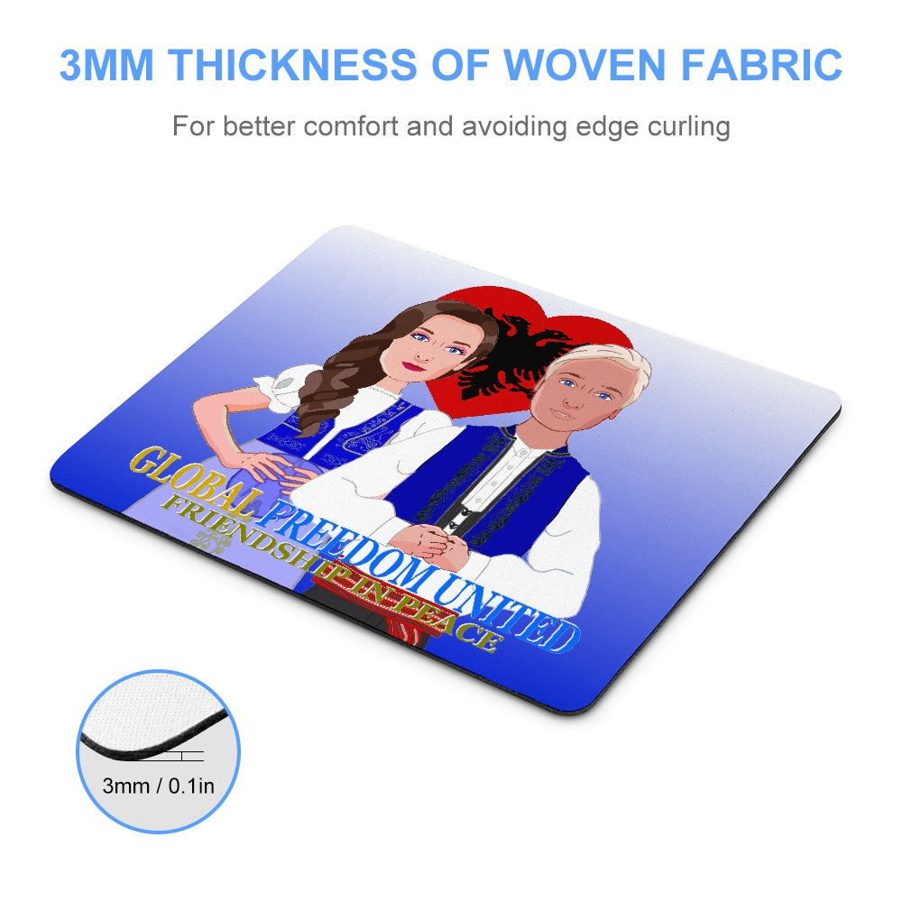 Mouse Patt GLOBAL FREEDOM UNITED© Couple Albania Blue